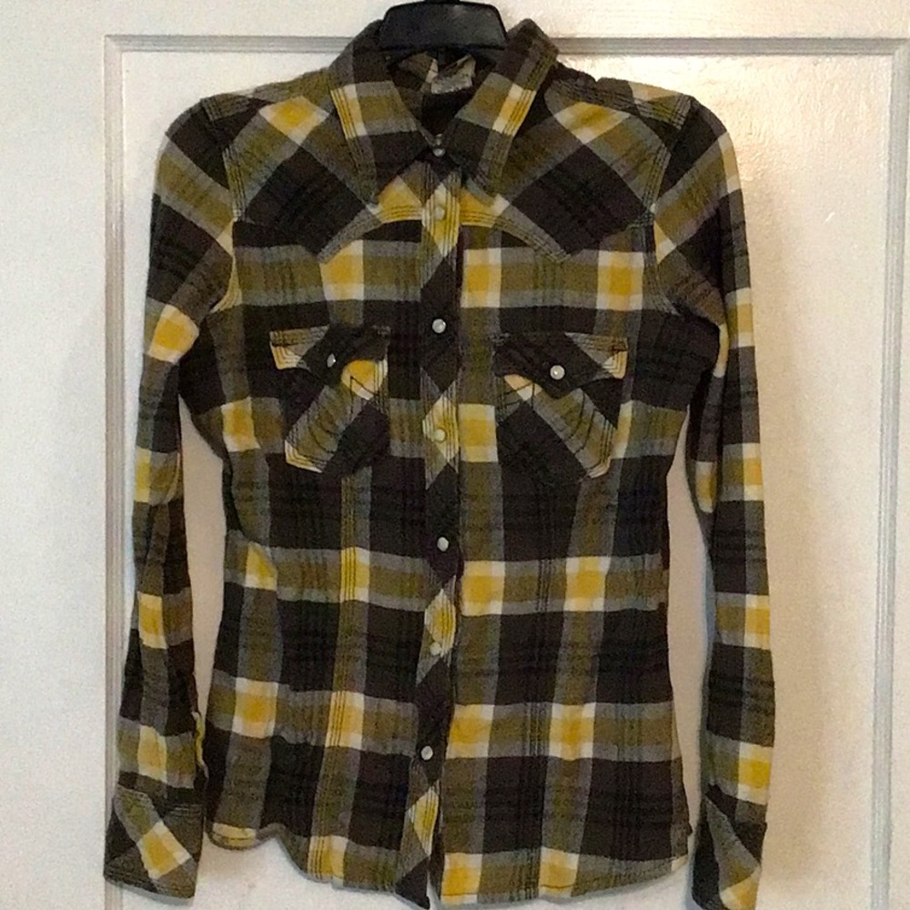 True Religion Snap up Flannel Shirt